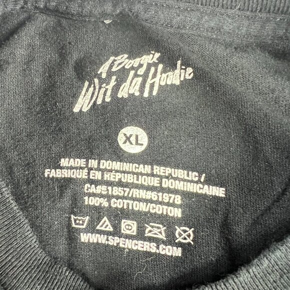 A Boogie With The Hoodie Rap Shirt Adult Extra Large Black Faded Short Sleeve - Picture 9 of 13